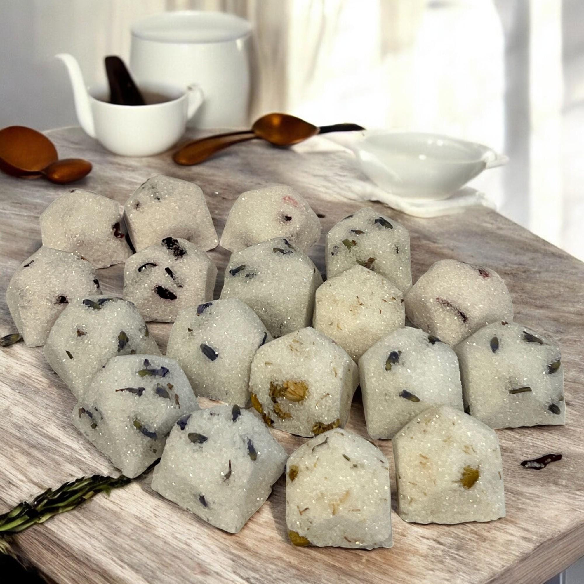 Herb Infused Gourmet Sugar Cubes: Tea & Coffee Sweetener - Winterberry Hearth