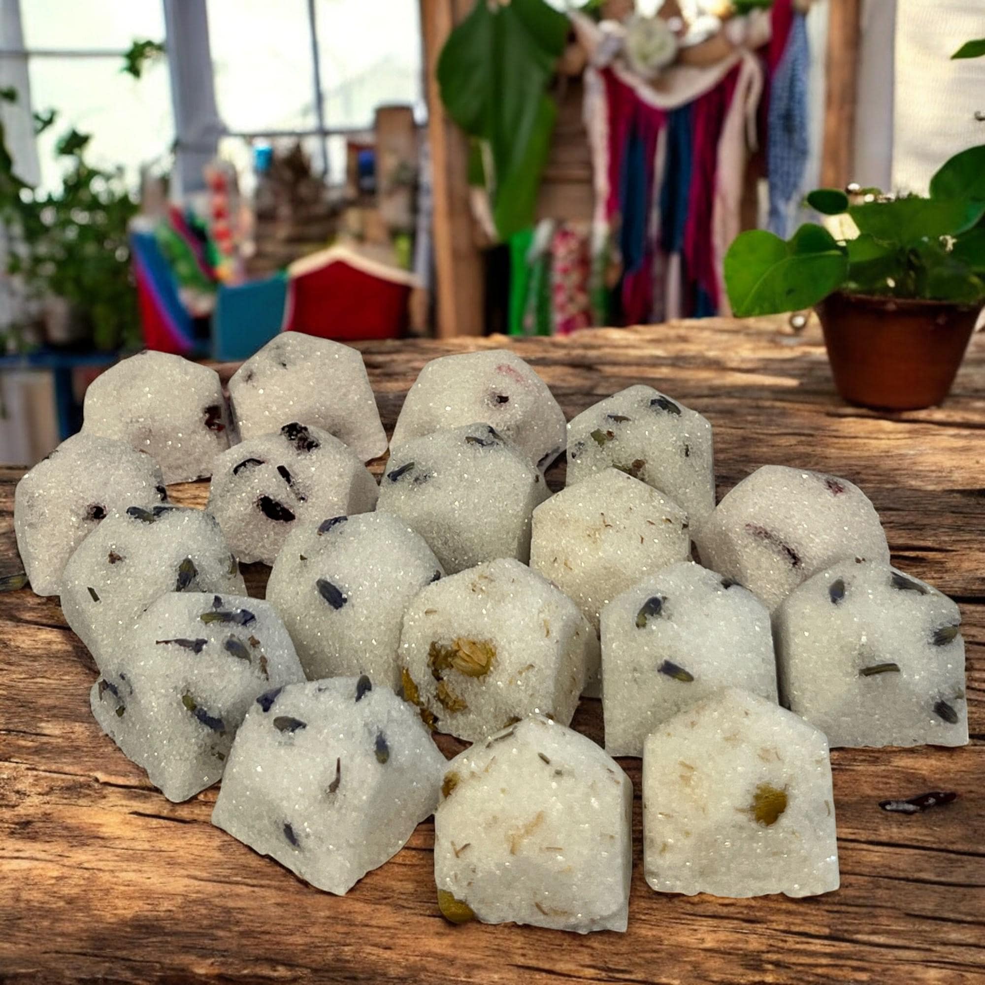 Herb Infused Gourmet Sugar Cubes: Tea & Coffee Sweetener - Winterberry Hearth