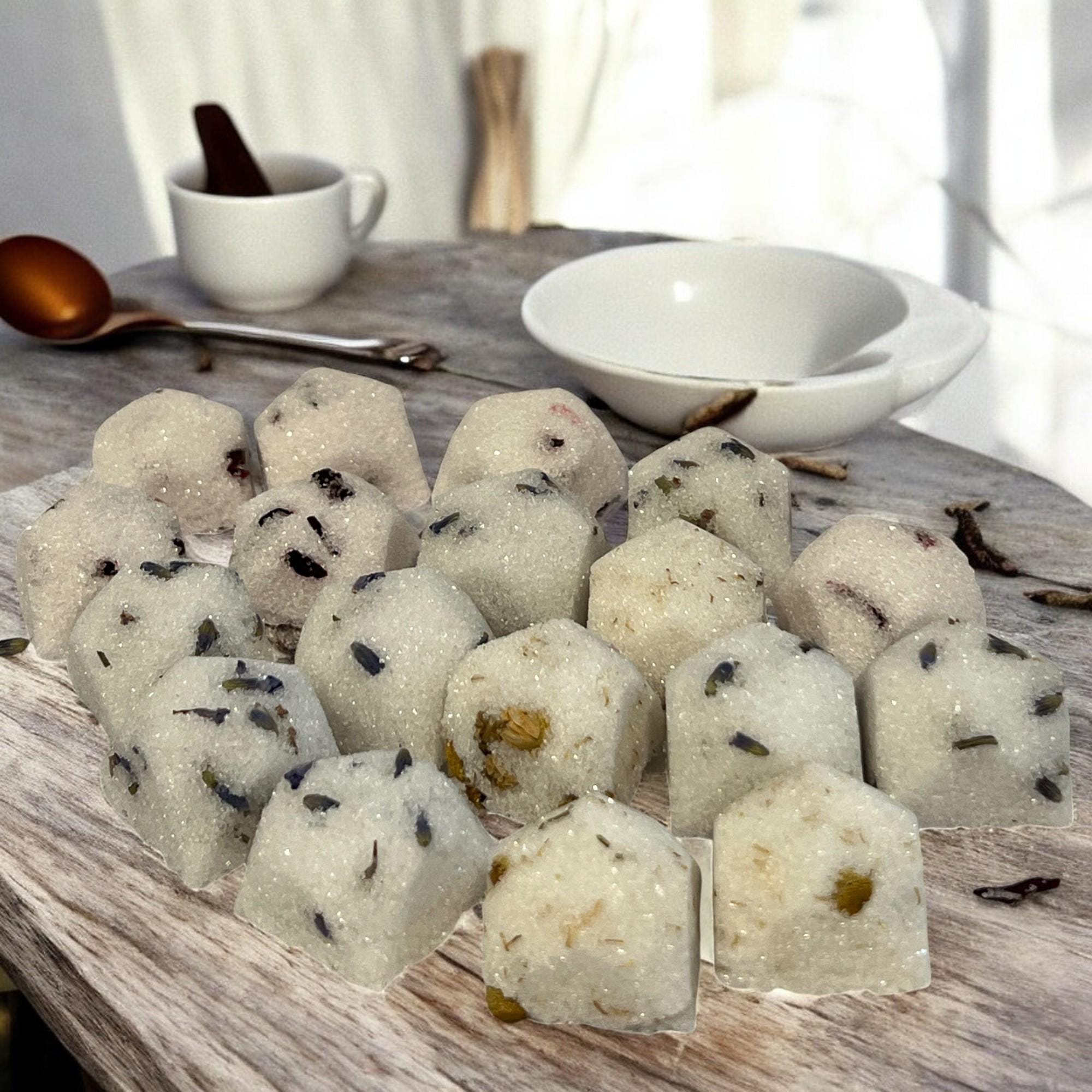 Herb Infused Gourmet Sugar Cubes: Tea & Coffee Sweetener - Winterberry Hearth