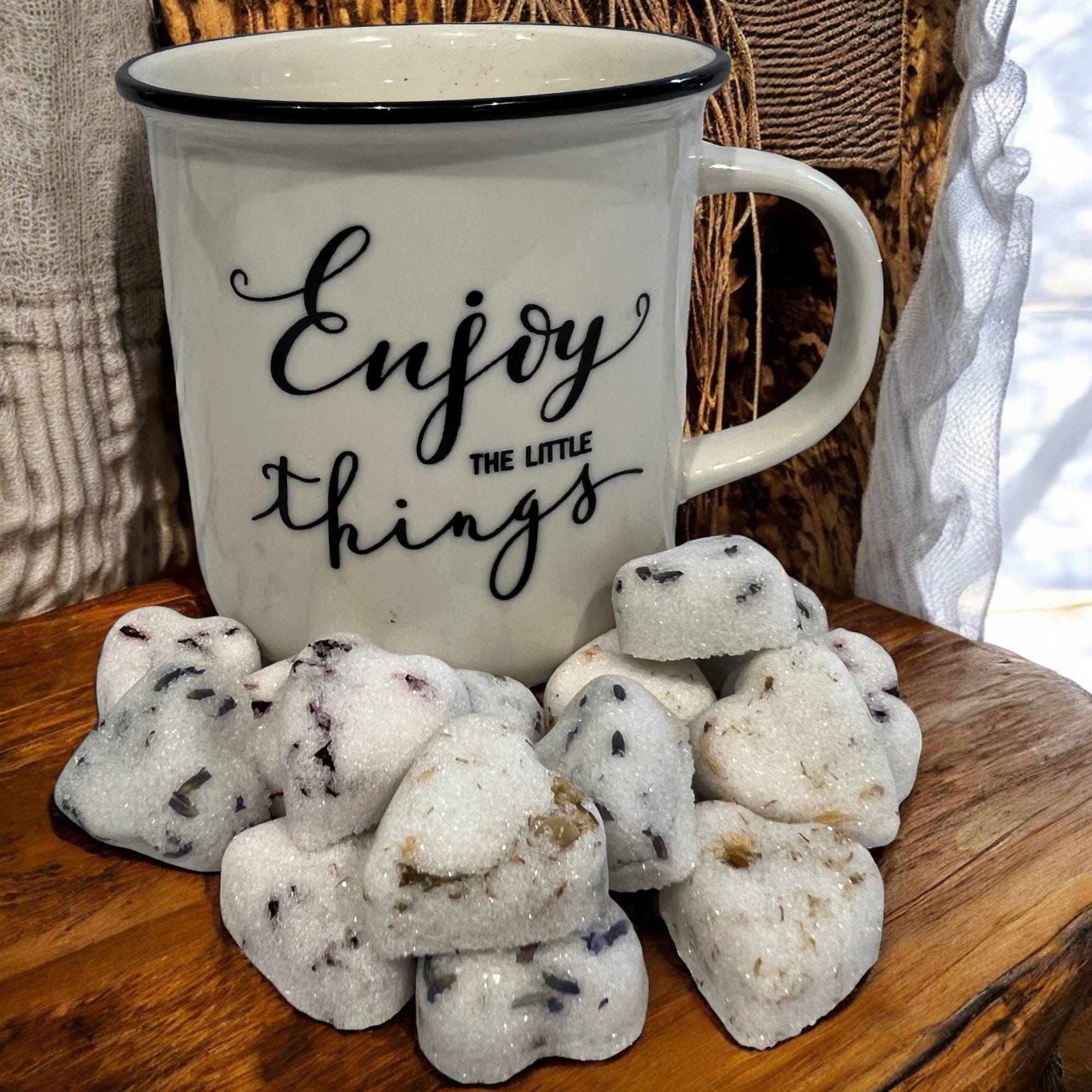 Herb Infused Heart Sugar Cubes: Gourmet Tea & Coffee Sweetener - Winterberry Hearth