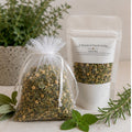Herbal Garden Home Fragrance Sachet, Garden Rest Herb Pouch, Rosemary Mint Sage Botanical Freshener - Winterberry Hearth