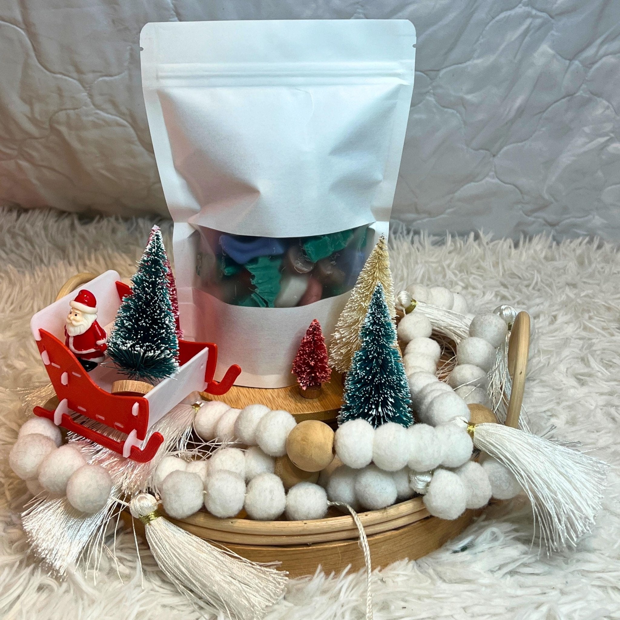 Holiday Scented Soy Wax Melts, Fall and Christmas Shaped Candle Tarts - Winterberry Hearth