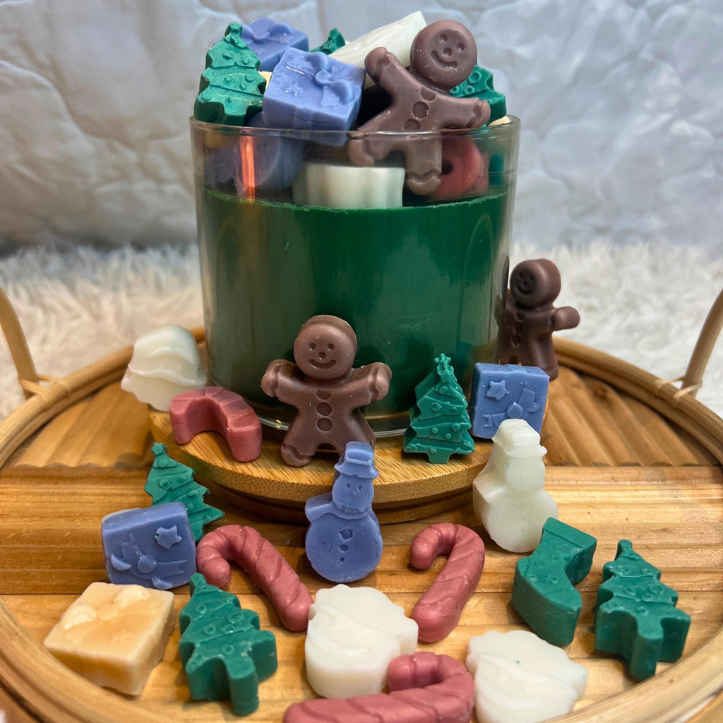 Holiday Scented Soy Wax Melts, Fall and Christmas Shaped Candle Tarts - Winterberry Hearth