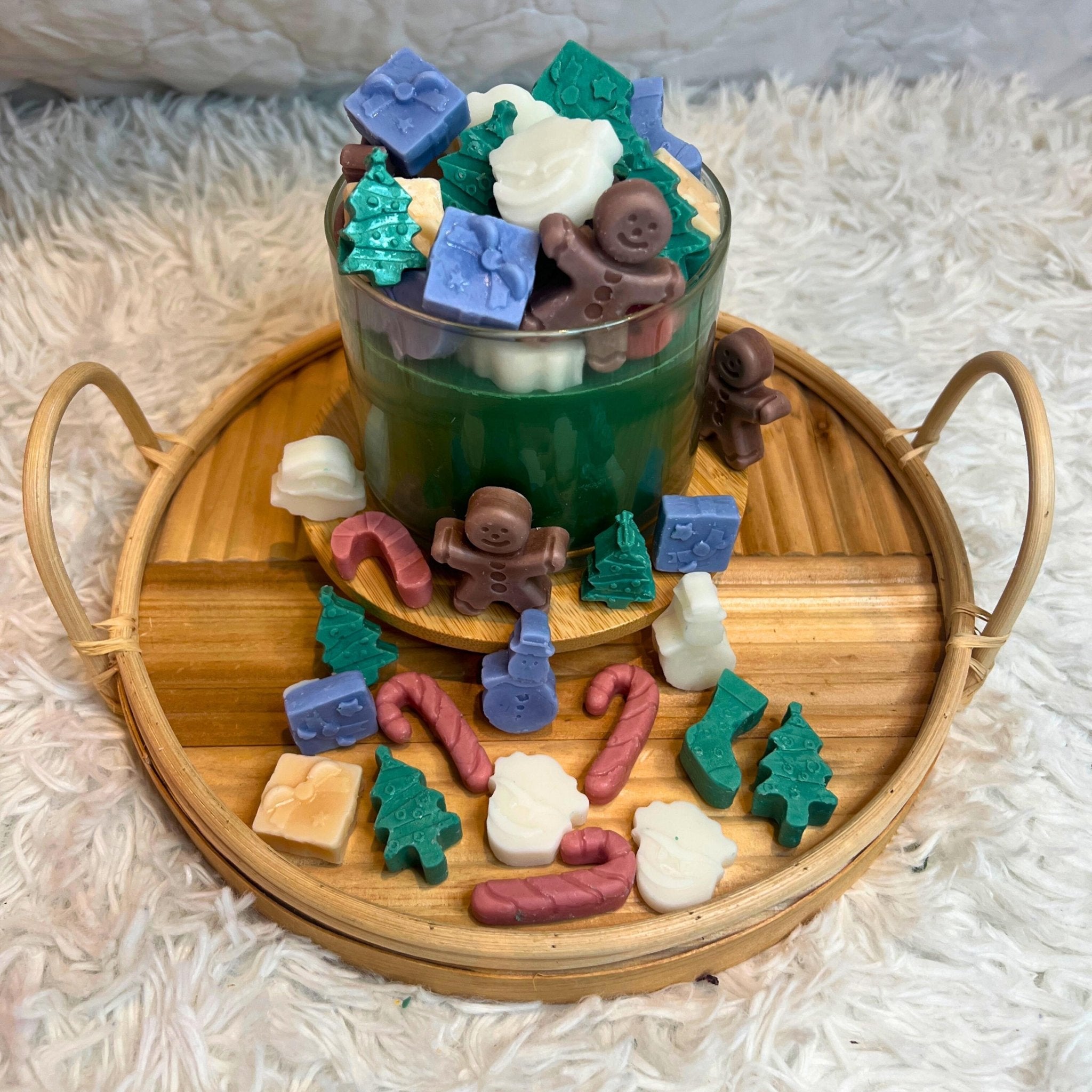 Holiday Scented Soy Wax Melts, Fall and Christmas Shaped Candle Tarts - Winterberry Hearth
