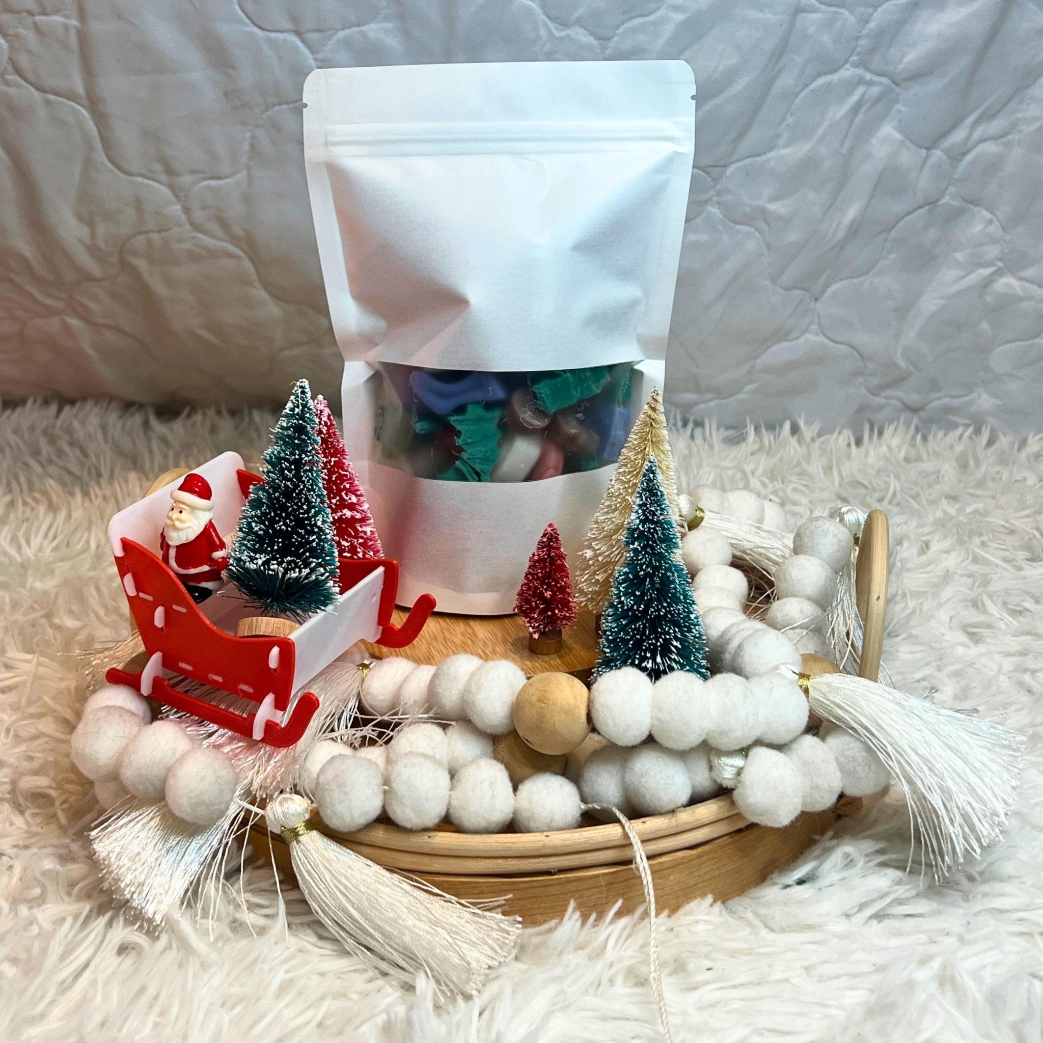 Holiday Scented Soy Wax Melts, Fall and Christmas Shaped Candle Tarts - Winterberry Hearth