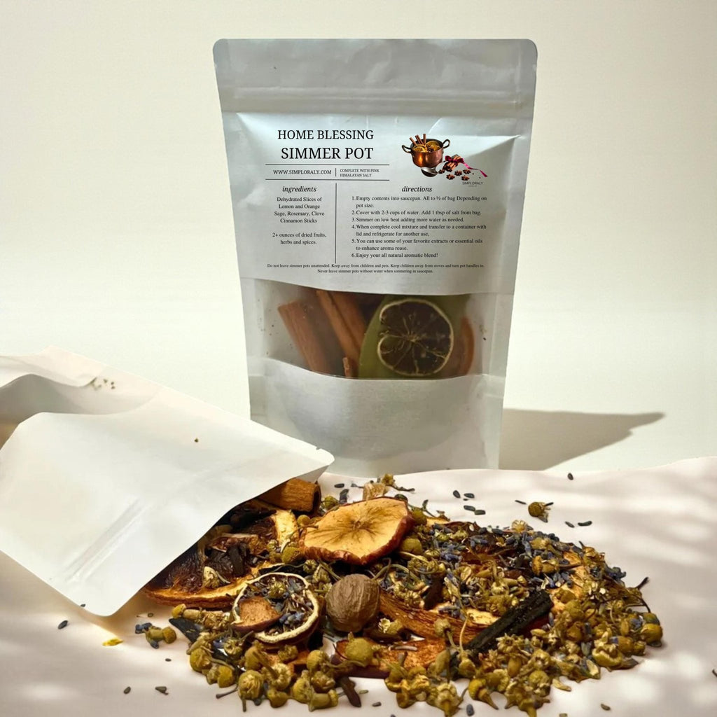 Home Blessing Simmer Pot, Housewarming Ritual, Botanical Stovetop Potpourri - Winterberry Hearth