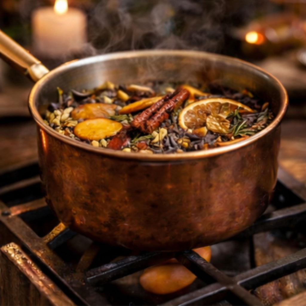 Home Blessing Simmer Pot, Housewarming Ritual, Botanical Stovetop Potpourri - Winterberry Hearth