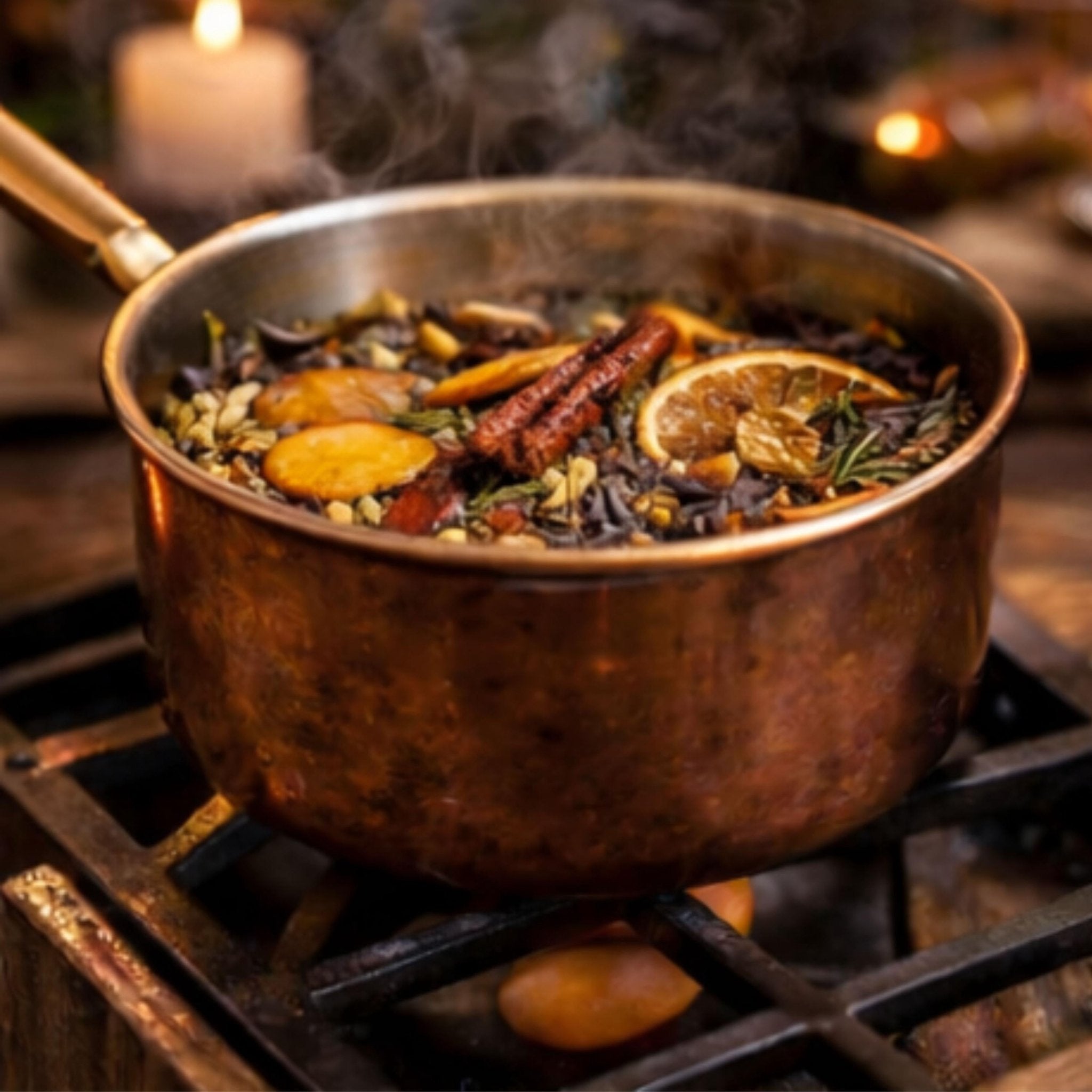 Home Blessing Simmer Pot, Housewarming Ritual, Botanical Stovetop Potpourri - Winterberry Hearth