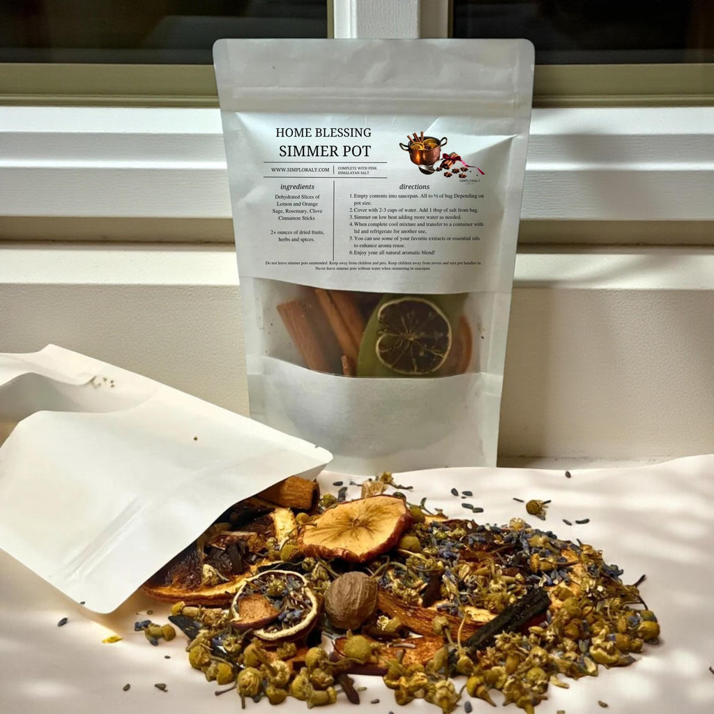Home Blessing Simmer Pot, Housewarming Ritual, Botanical Stovetop Potpourri - Winterberry Hearth