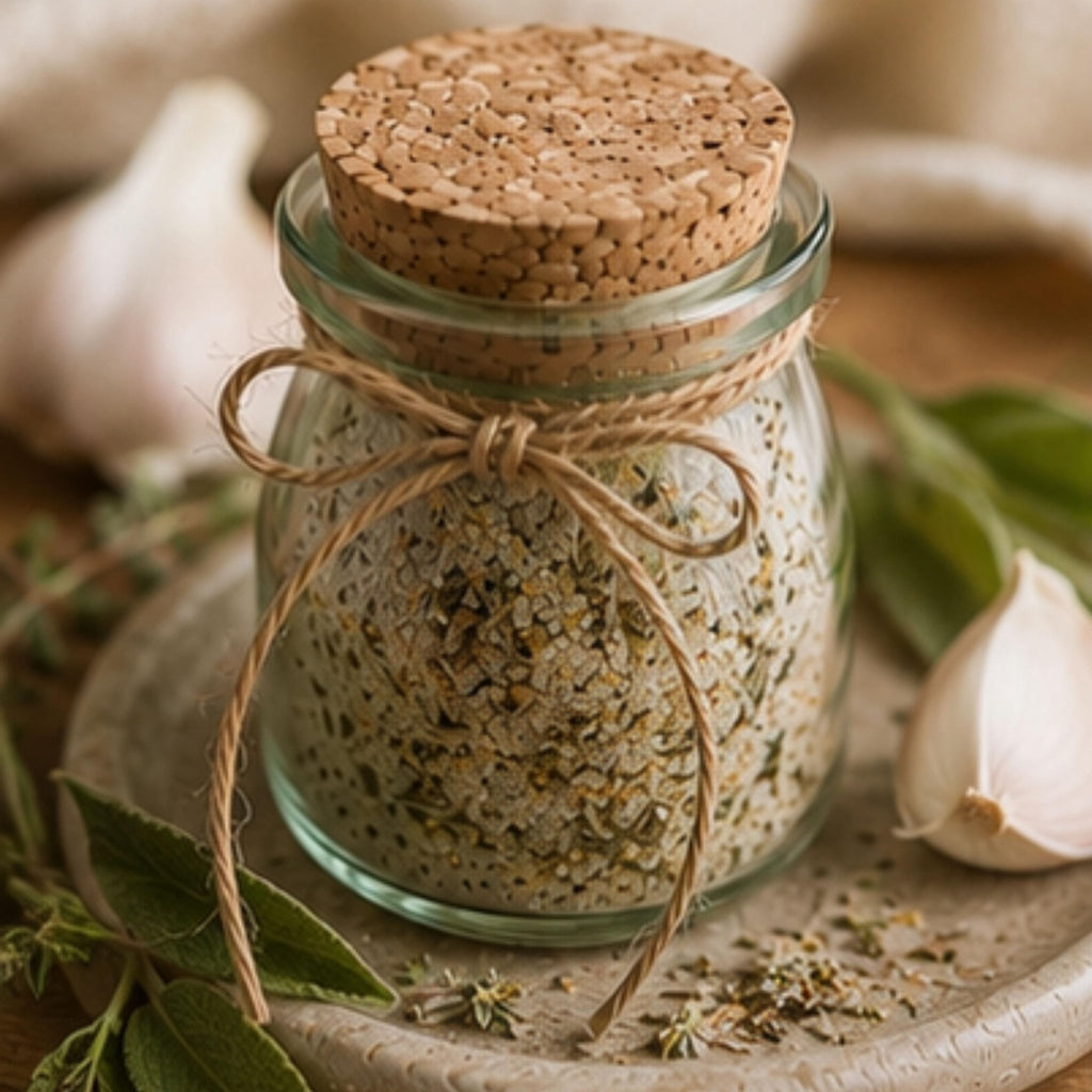 Homestead Kitchen Garlic Herb Butter Blend Seasoning, Roasted Vegetable Salt, Gourmet Pantry Spice - Winterberry Hearth