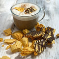 Honeycomb Candy Latte Garnish & Topping, Seafoam Sponge Toffee, Caramelized Sugar Dessert Decoration - Winterberry Hearth