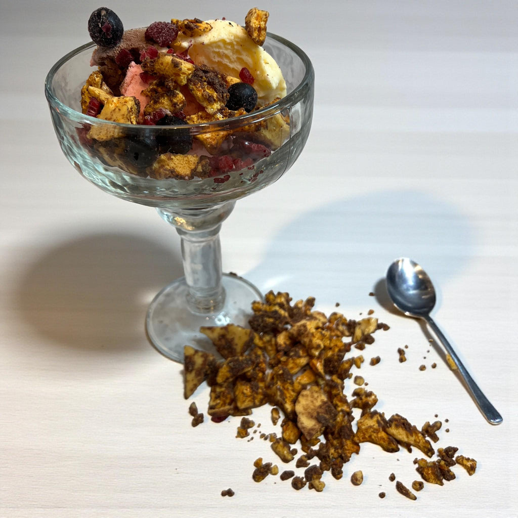 Honeycomb Garnish & Dessert Topping, Sponge Toffee Crumble, Caramelized Seafoam Gourmet Dessert Sprinkles - Winterberry Hearth