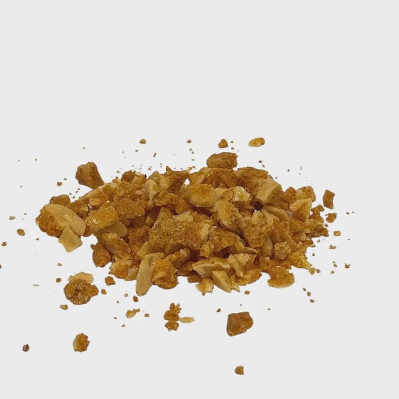 Honeycomb Garnish & Dessert Topping, Sponge Toffee Crumble, Caramelized Seafoam Gourmet Dessert Sprinkles - Winterberry Hearth