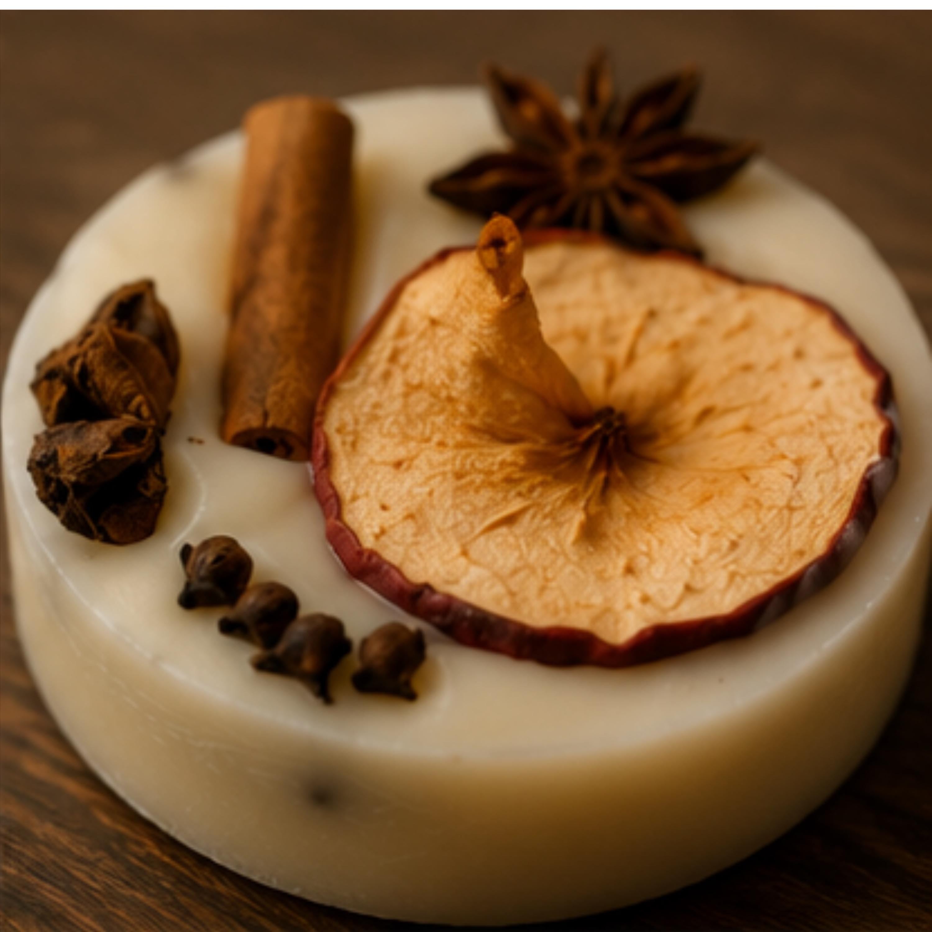 Apple Cider Hearth Wax Melt, Wickless Candle, Lamp Warmer Tart, Cozy Autumn Fragrance