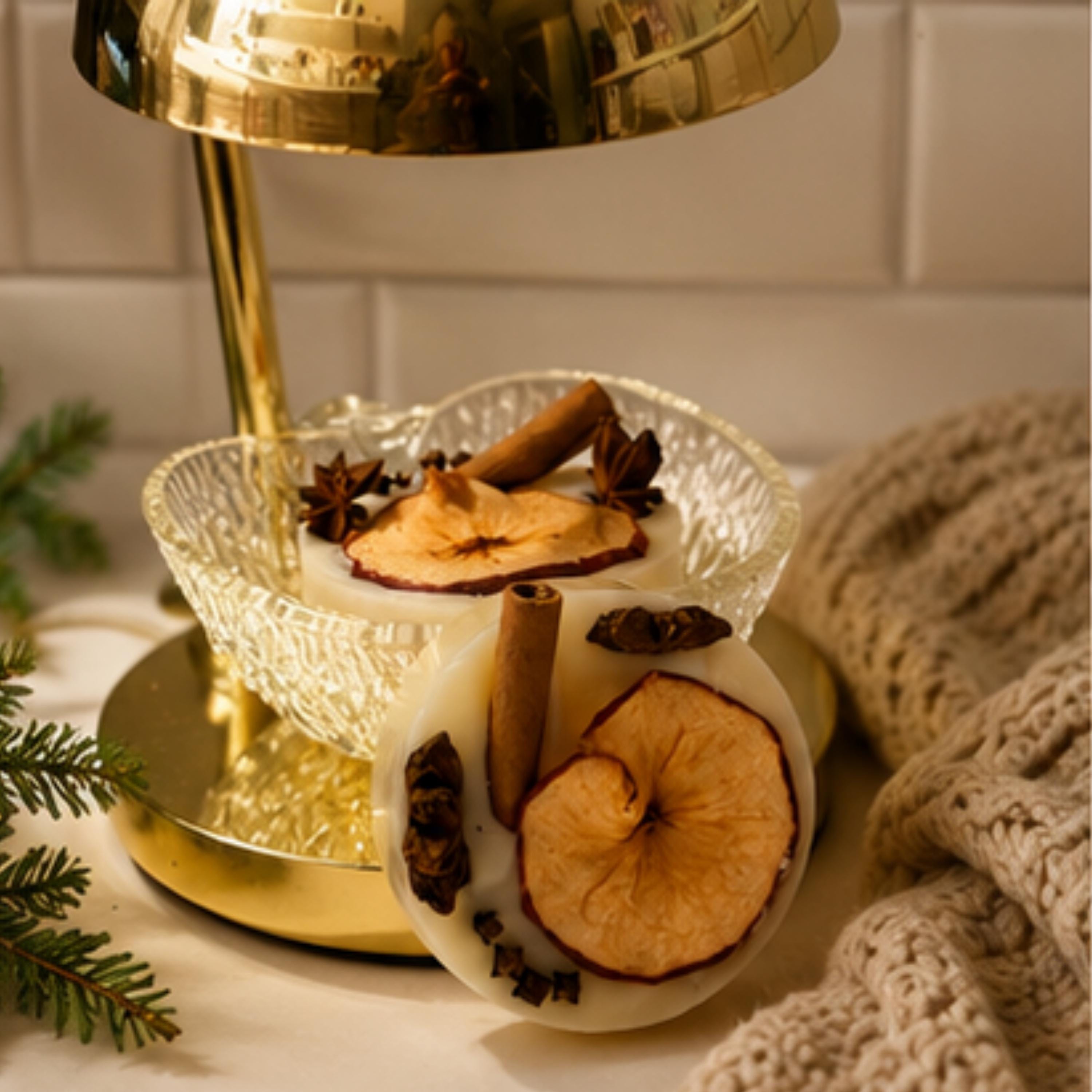 Apple Cider Hearth Wax Melt, Wickless Candle, Lamp Warmer Tart, Cozy Autumn Fragrance