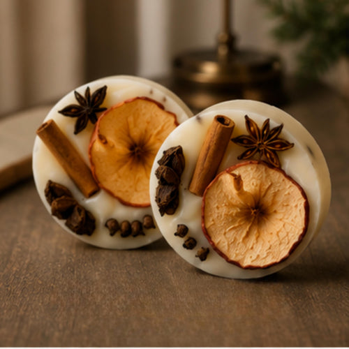 Apple Cider Hearth Wax Melt, Wickless Candle, Lamp Warmer Tart, Cozy Autumn Fragrance