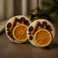 Cranberry Orange Hearth Wax Melt, Wickless Candle, Lamp Warmer Tart, Citrus Spice Aroma