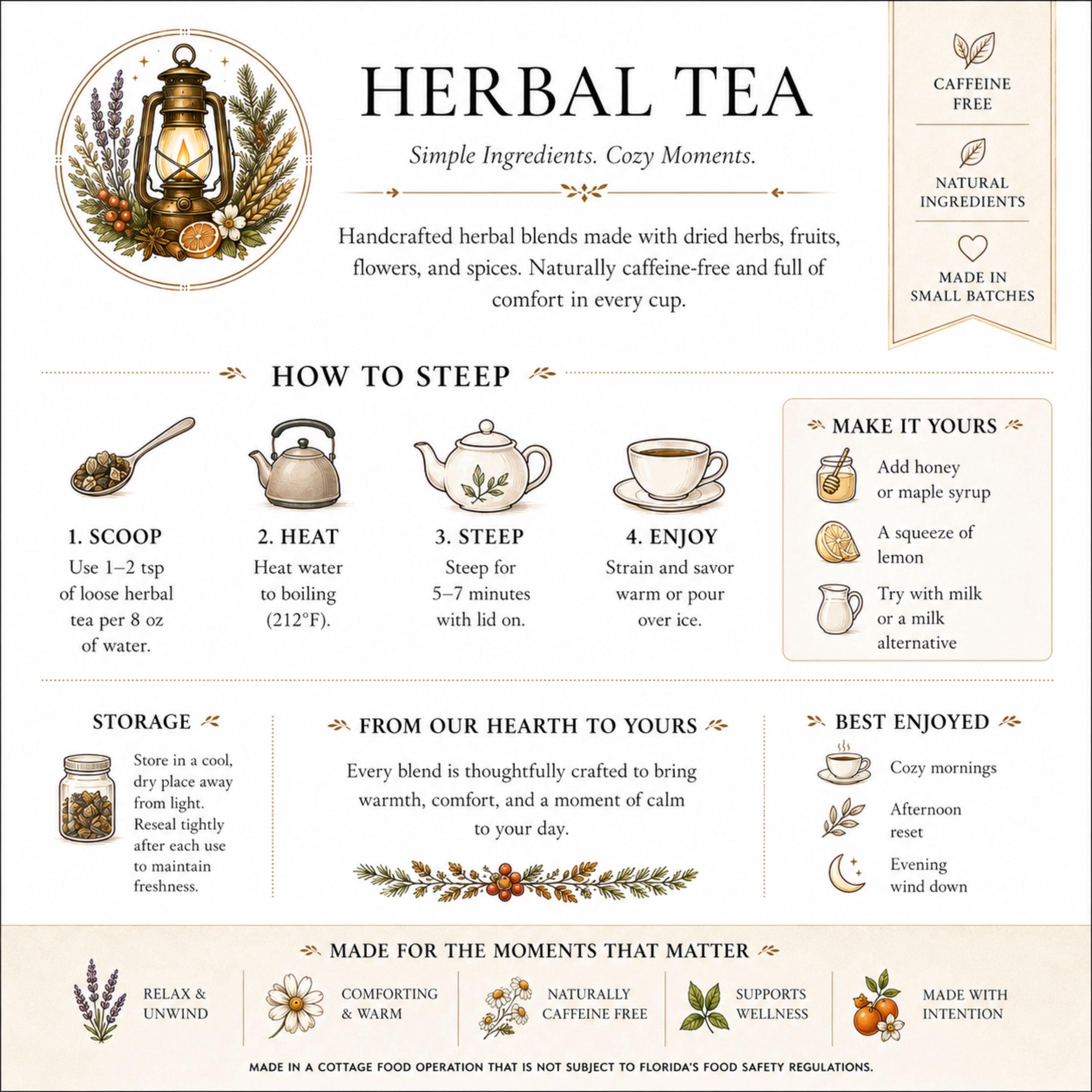 Fireside Chai Assam Black Tea, Herbal Spice Loose Leaf Beverage Infusion, Cozy Winter Comfort