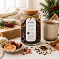 Candlelight Cottage Black Tea, Vanilla Bean Botanical Blend, Loose Leaf Beverage Infusion, Cozy Afternoon
