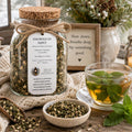 Snowed In Mint Herbal Tea, Peppermint Spearmint Blend, Loose Leaf Herbal Infusion, Caffeine Free