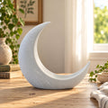 Crescent Moon Planter, White Celestial Decor, 3D Printed Botanical Propagation Keepsake Holder