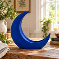 Blue Crescent Moon Propagation Holder, Botanical Plant Decor, Celestial Planter, 3D Printed Keepsake Gift