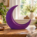 Purple Crescent Moon Decorative Vessel, Celestial Home Decor, Botanical Keepsake Holder, 3D Printed Moon