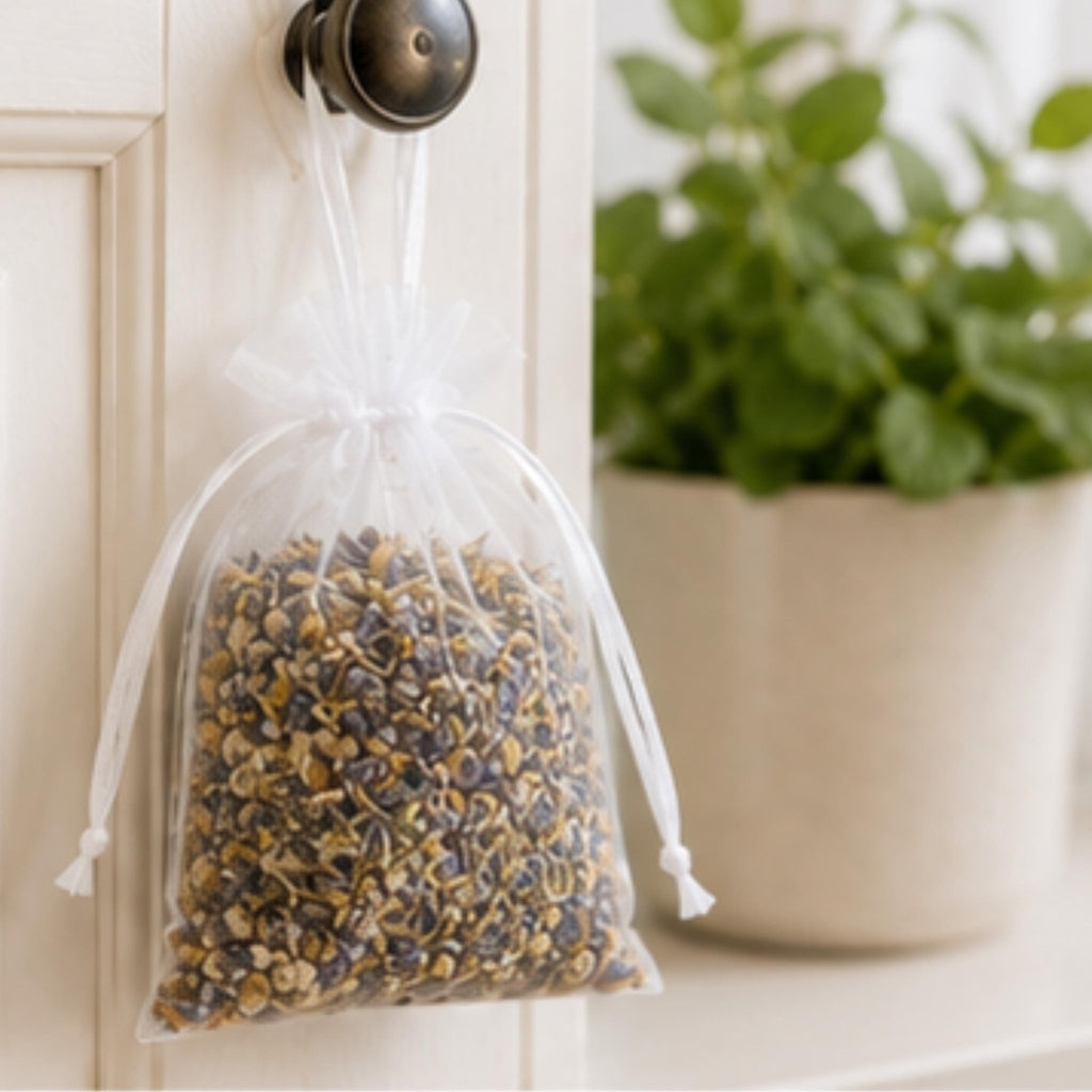 Lavender Herb Sachet, Calm Home Fragrance, Chamomile Lemon Balm Pouch, Drawer Freshener, Relaxing Gift - Winterberry Hearth