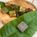 Lavender Herbal Tea Bombs, Floral Tea Sugar Candy Cubes Beverage Sweetener - Winterberry Hearth