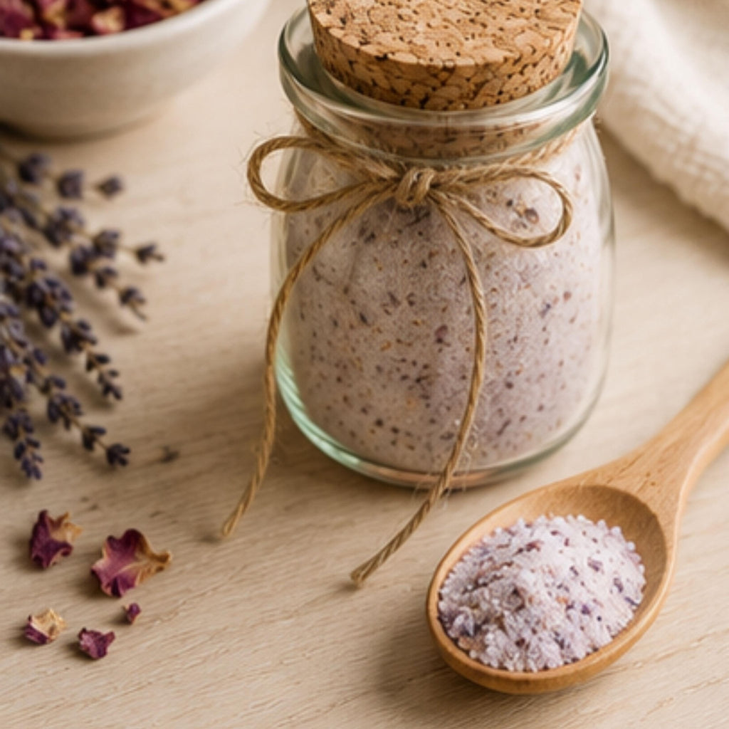 Lavender Rose Sugar, Tea Sweetener, Baking Garnish, Cocktail Mixer, Floral Mocktail Rimmer, Gourmet Pantry - Winterberry Hearth