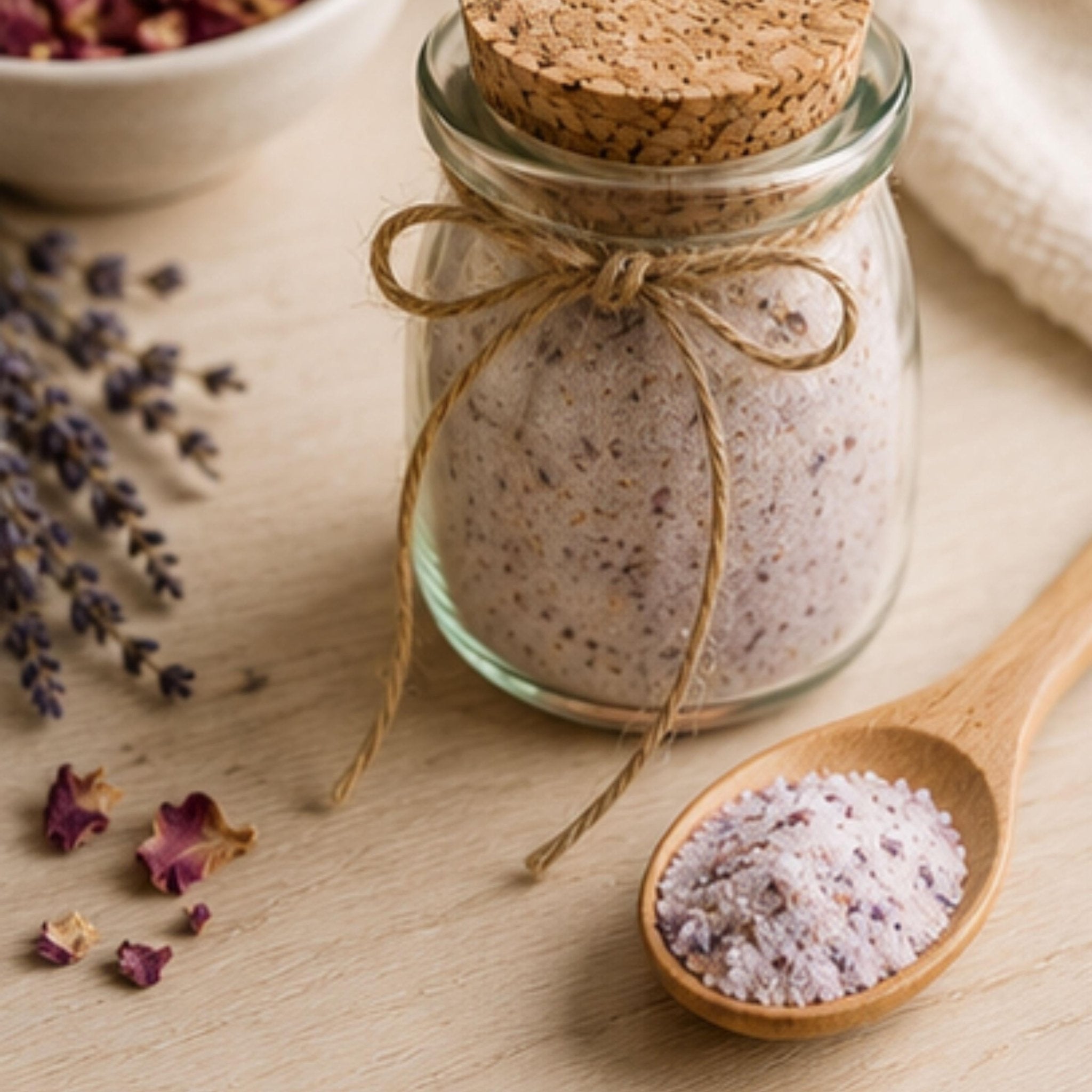 Lavender Rose Sugar, Tea Sweetener, Baking Garnish, Cocktail Mixer, Floral Mocktail Rimmer, Gourmet Pantry - Winterberry Hearth