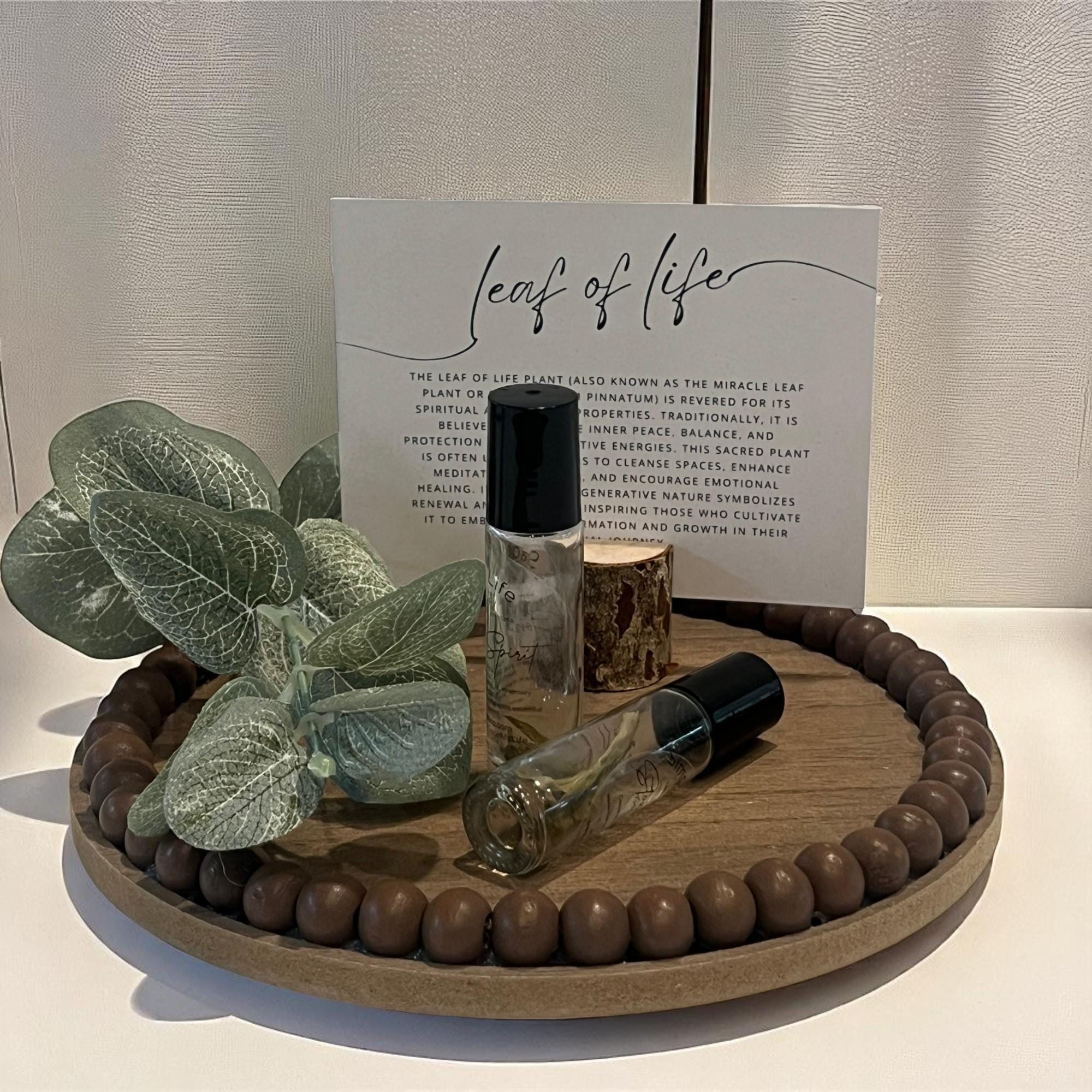 Leaf of Life Bath Ritual Soap Gift: Goat Milk with Ritual Oil Set - Winterberry Hearth