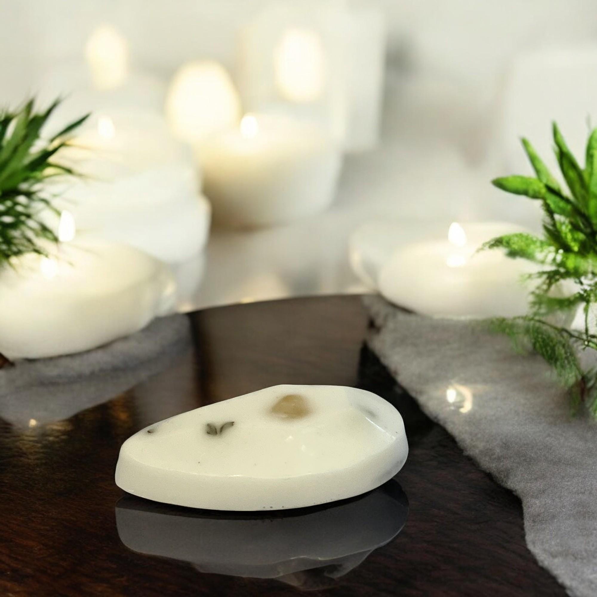 Leaf of Life Crystal Infused Soap, Herbal Wellness Gift - Winterberry Hearth
