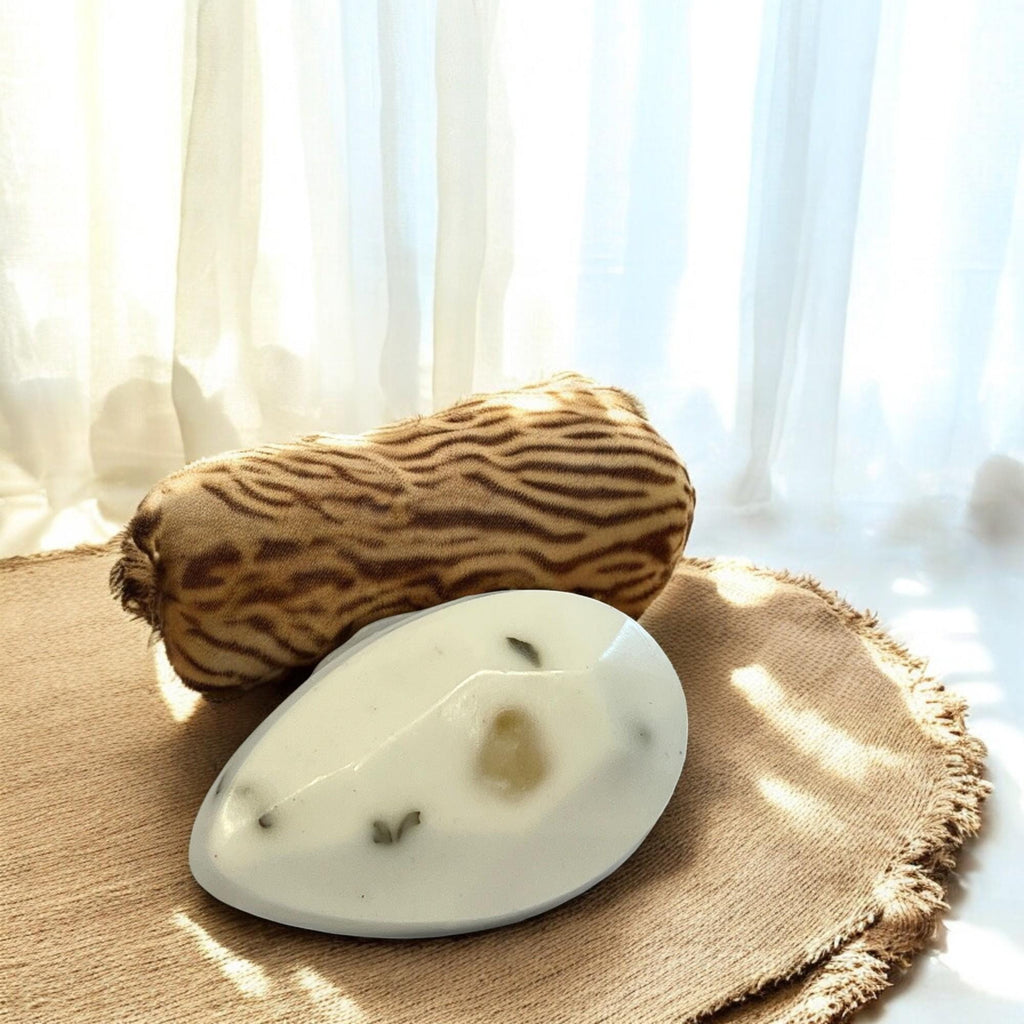 Leaf of Life Crystal Infused Soap, Herbal Wellness Gift - Winterberry Hearth