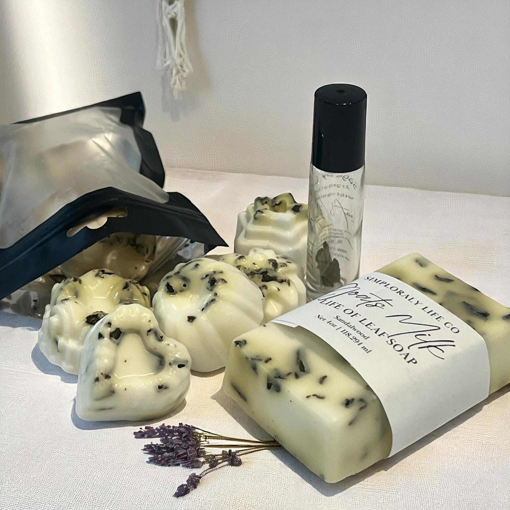 Leaf of Life Ritual Skincare Gift Set: Goats Milk Soap & Aromatherapy Oil - Winterberry Hearth