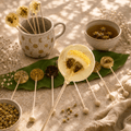 Lemon Herbal Tea Lollipop, Citrus Tea Stir Stick Candy, Natural Sweetener Gift - Winterberry Hearth