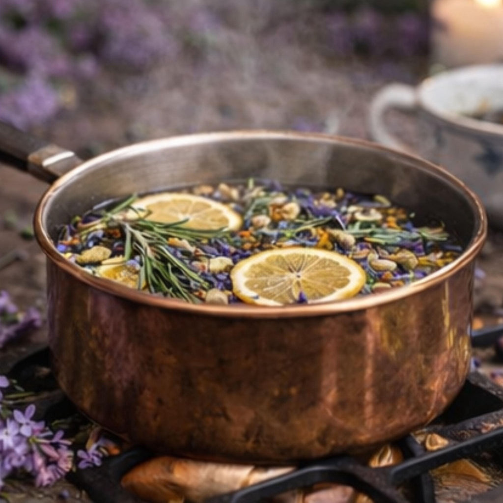 Lilacs and Love Twilight Simmer Pot, Lavender Vanilla Stovetop Potpourri, Relaxing Floral Home Fragrance - Winterberry Hearth