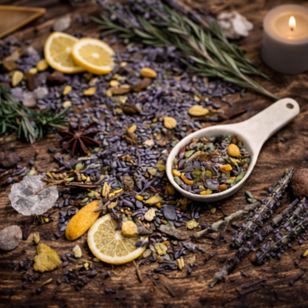 Lunar Simmer Pot Ritual Blend, Full Moon Monthly Intention Stovetop Potpourri - Winterberry Hearth