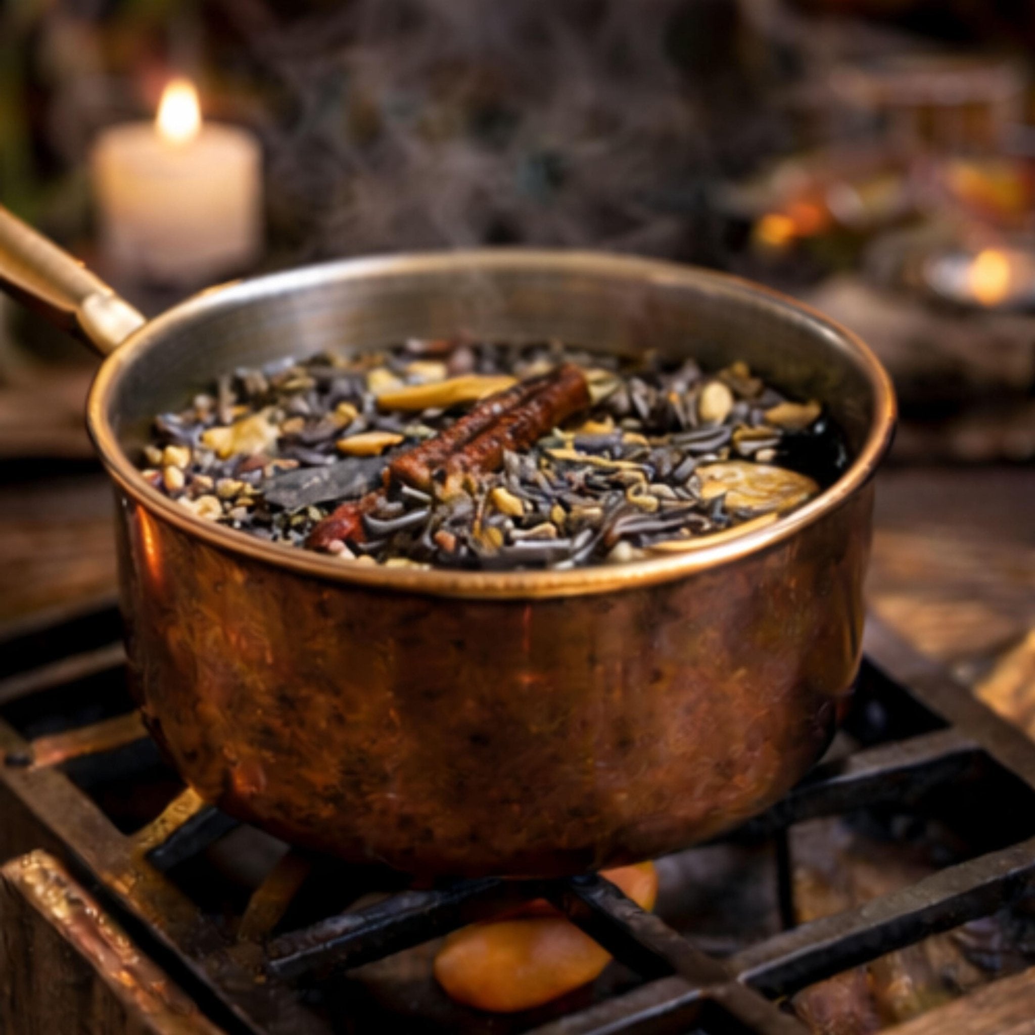 Lunar Simmer Pot Ritual Blend, Full Moon Monthly Intention Stovetop Potpourri - Winterberry Hearth