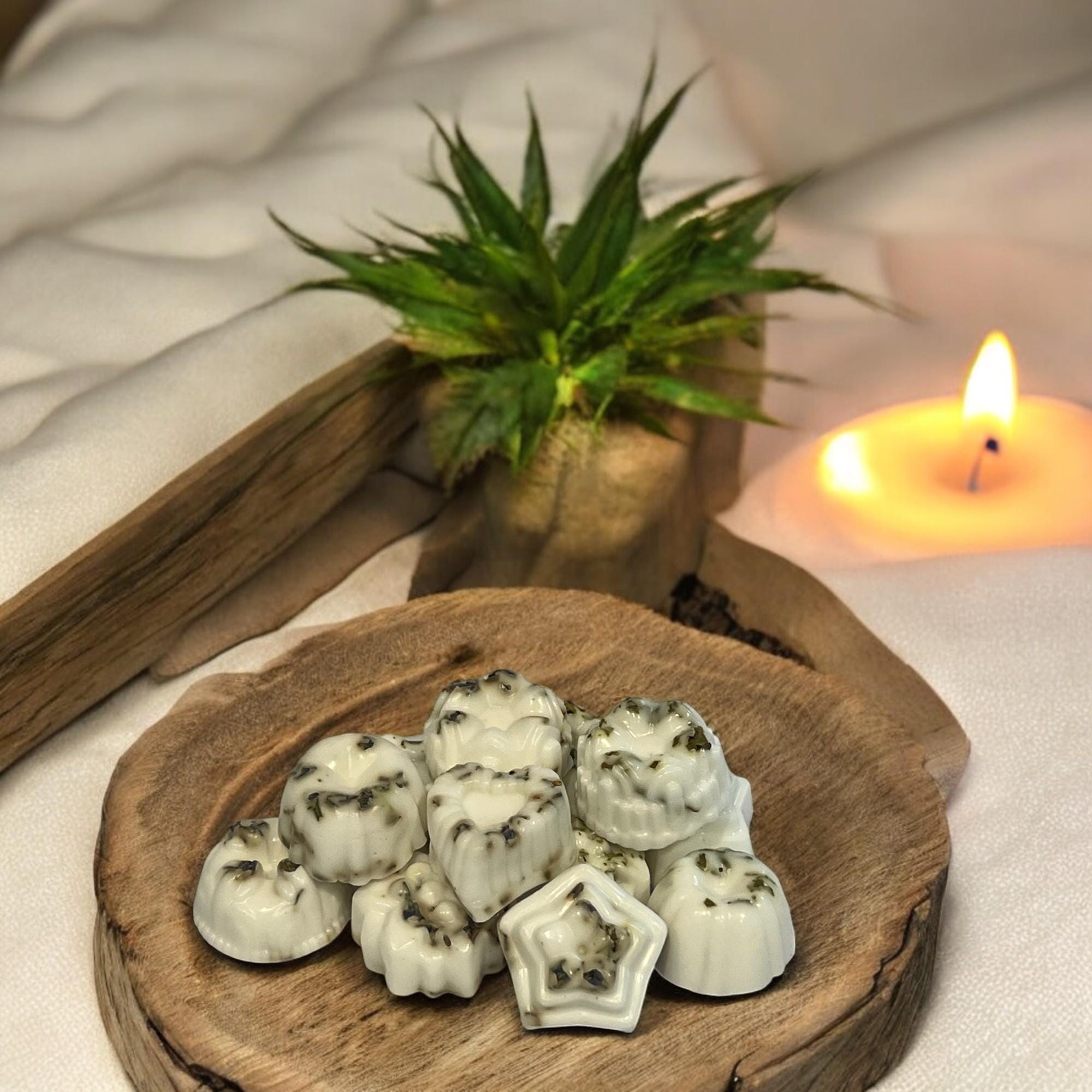 Miracle Leaf Small Body Soap Set of 10, Intentional Skincare Gifts - Winterberry Hearth