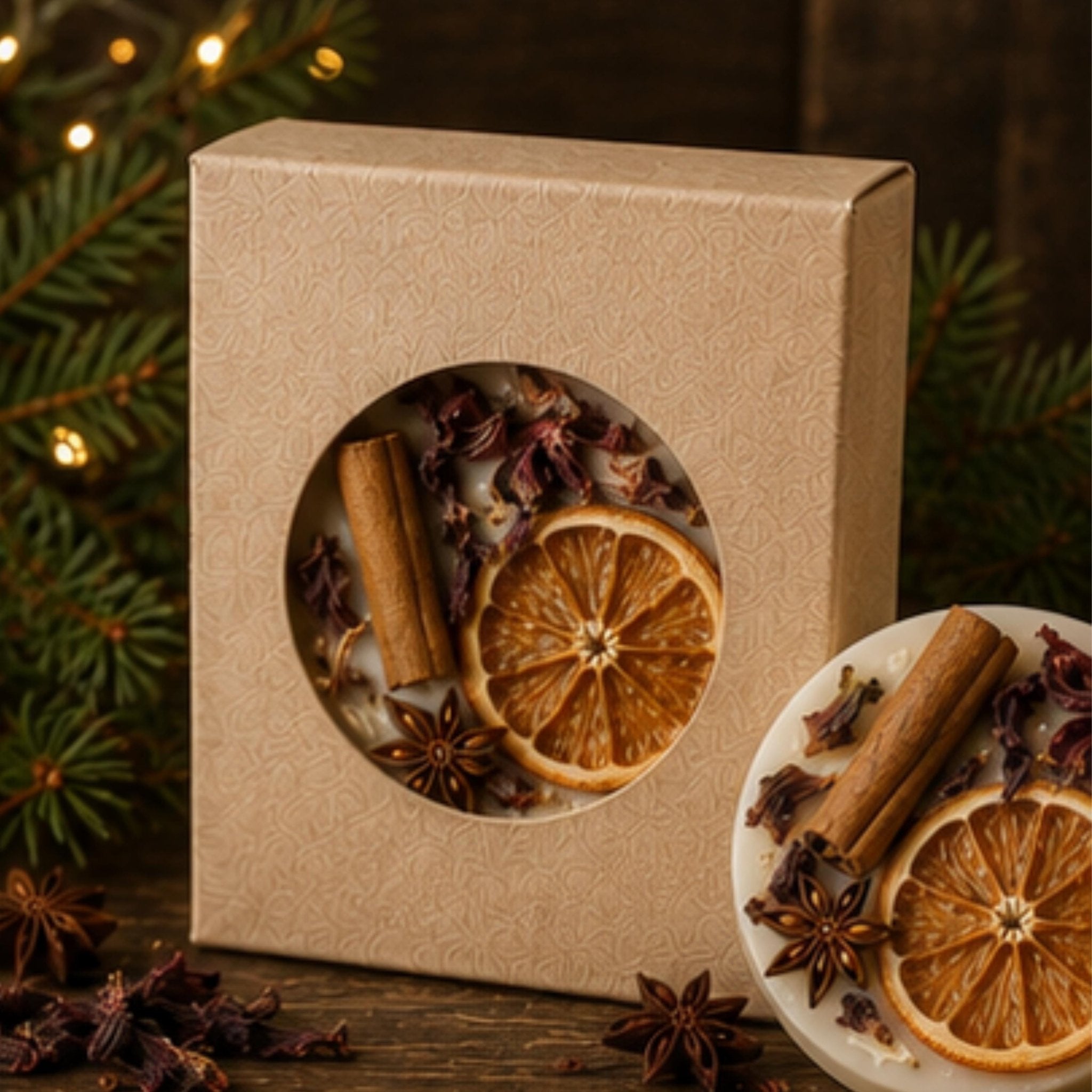 Mulled Wine & Spice Wax Tart, Wickless Candle Melt for Lamp Warmer - Winterberry Hearth