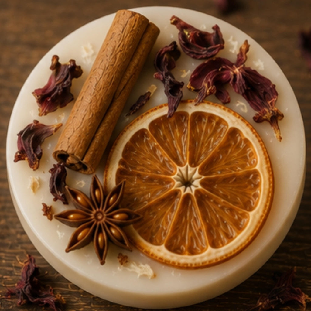 Mulled Wine & Spice Wax Tart, Wickless Candle Melt for Lamp Warmer - Winterberry Hearth