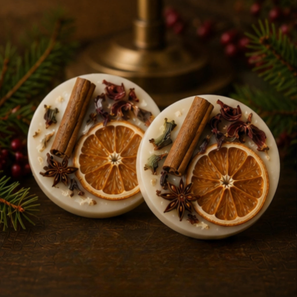 Mulled Wine & Spice Wax Tart, Wickless Candle Melt for Lamp Warmer - Winterberry Hearth
