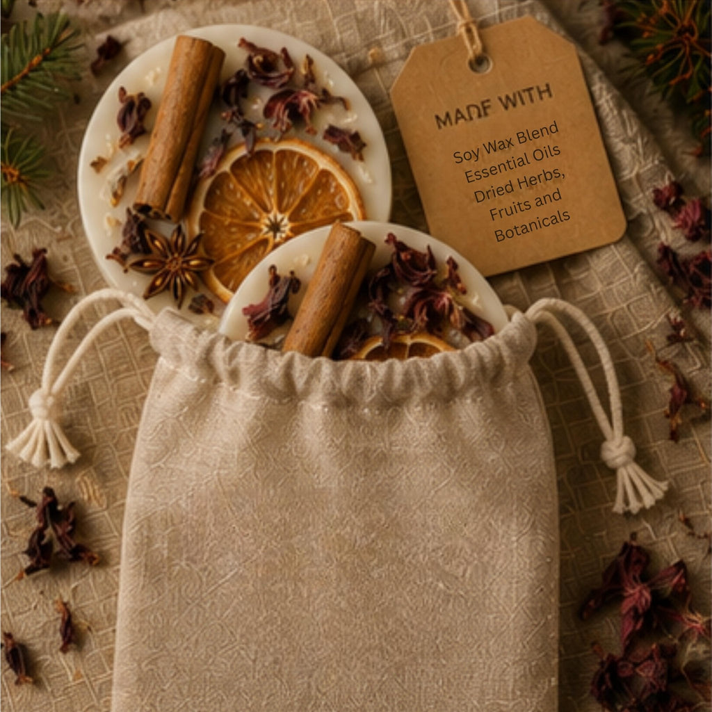 Mulled Wine & Spice Wax Tart, Wickless Candle Melt for Lamp Warmer - Winterberry Hearth