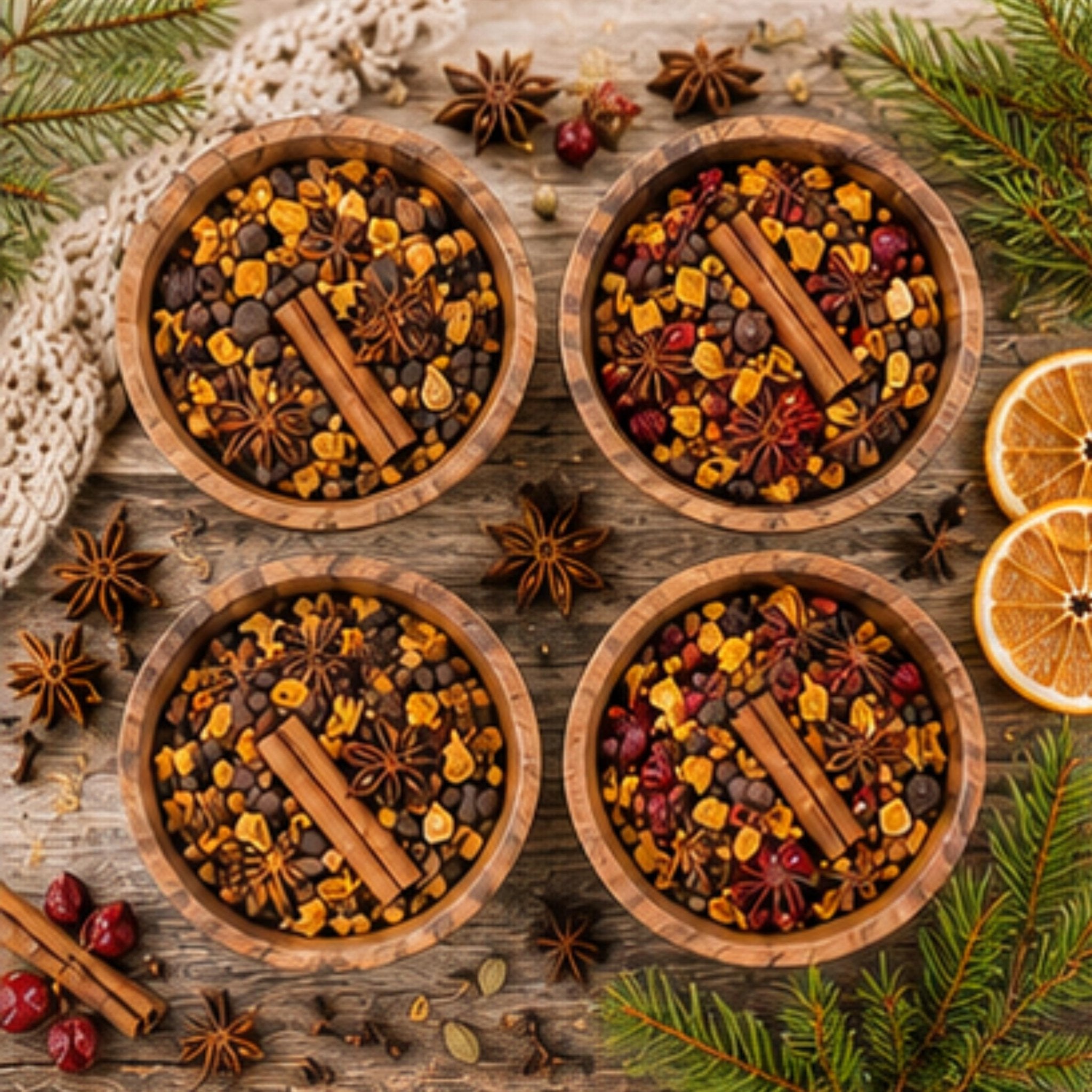 Mulling Spice Collection, Mulled Wine Drink Set, Apple Cider Kit - Winterberry Hearth
