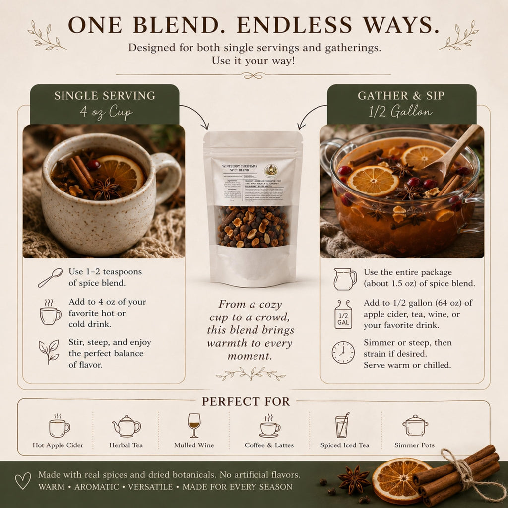 Mulling Spice Collection, Mulled Wine Drink Set, Apple Cider Kit - Winterberry Hearth