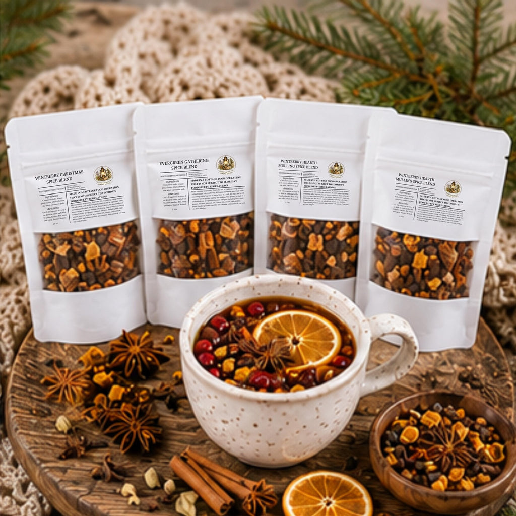 Mulling Spice Collection, Mulled Wine Drink Set, Apple Cider Kit - Winterberry Hearth