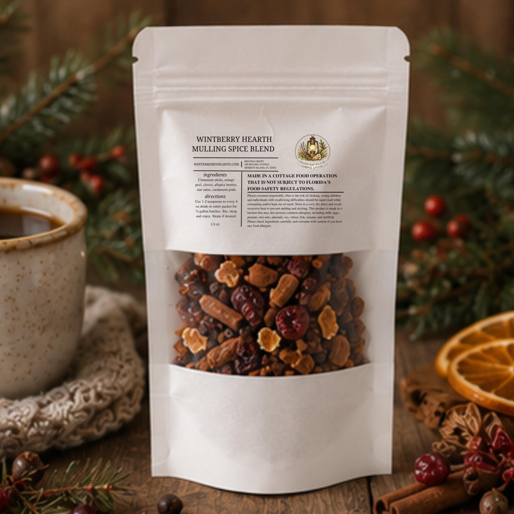 Mulling Spice Mulled Wine and Tea Infusion, Apple Cider Seasoning Kit - Winterberry Hearth