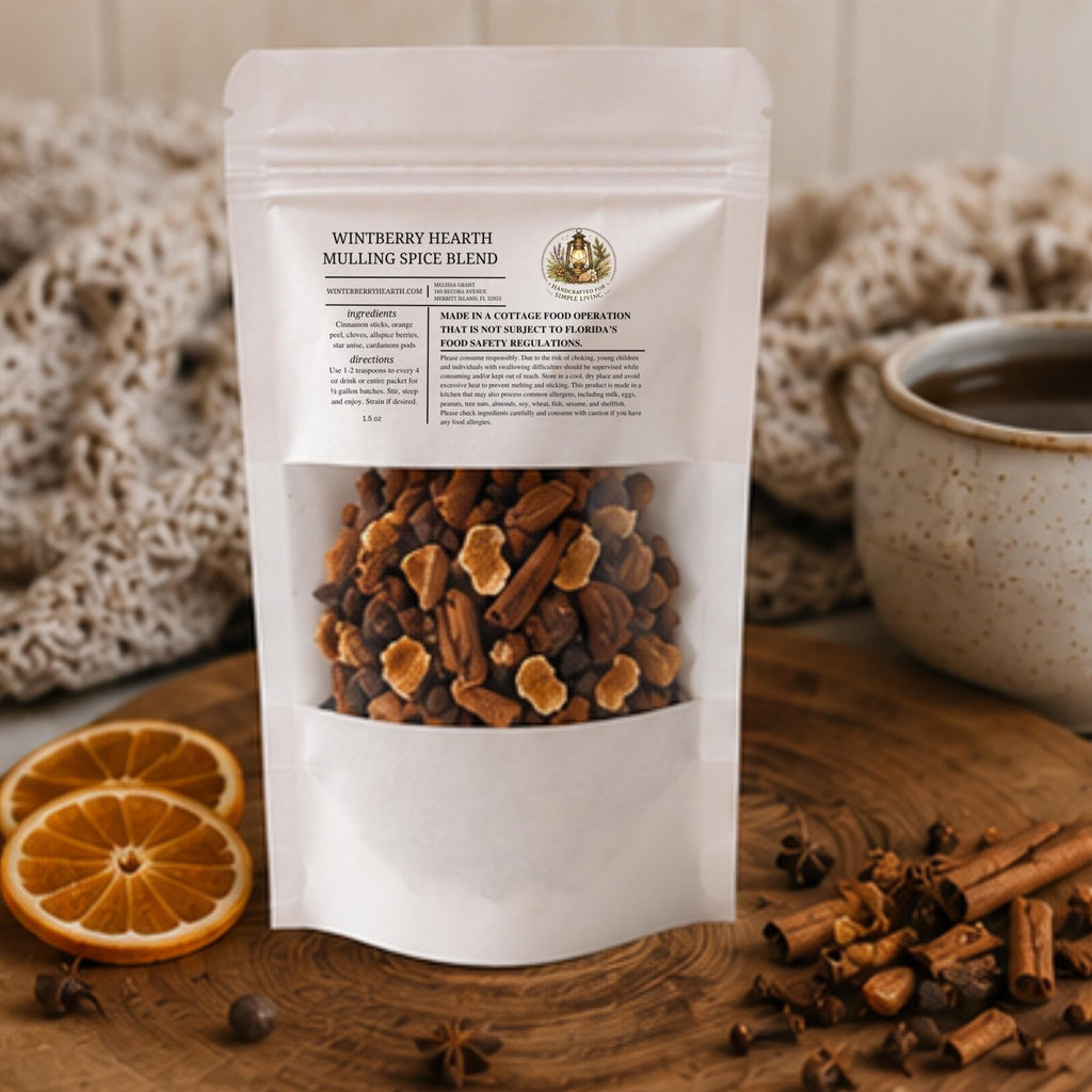 Mulling Spice Mulled Wine and Tea Infusion, Apple Cider Seasoning Kit - Winterberry Hearth