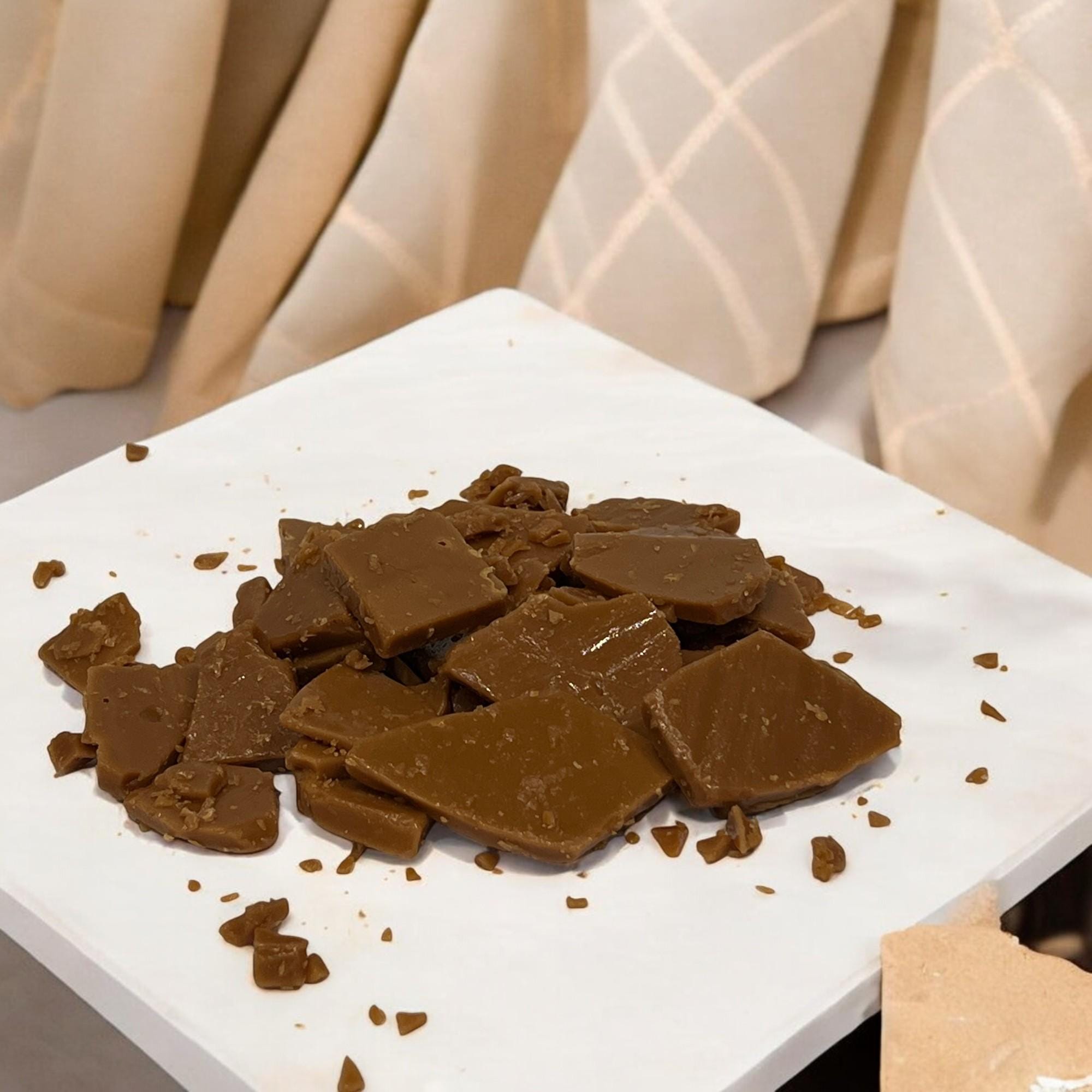 Old Fashioned English Butter Toffee Candy, Crunchy Caramelized Gourmet Sweets, Handmade Nostalgic Gift - Winterberry Hearth